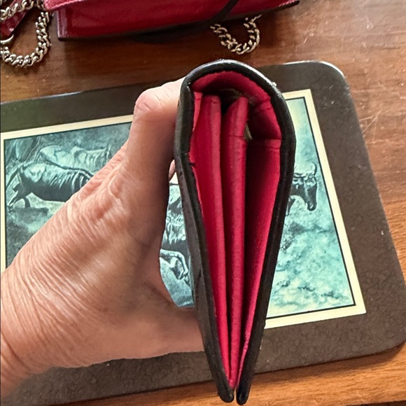 Beautiful Chanel Long Wallet In Black Leather Pink Leather Inside - Picture 3 of 10